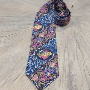 Giorgio Redaelli 100% silk floral pattern tie